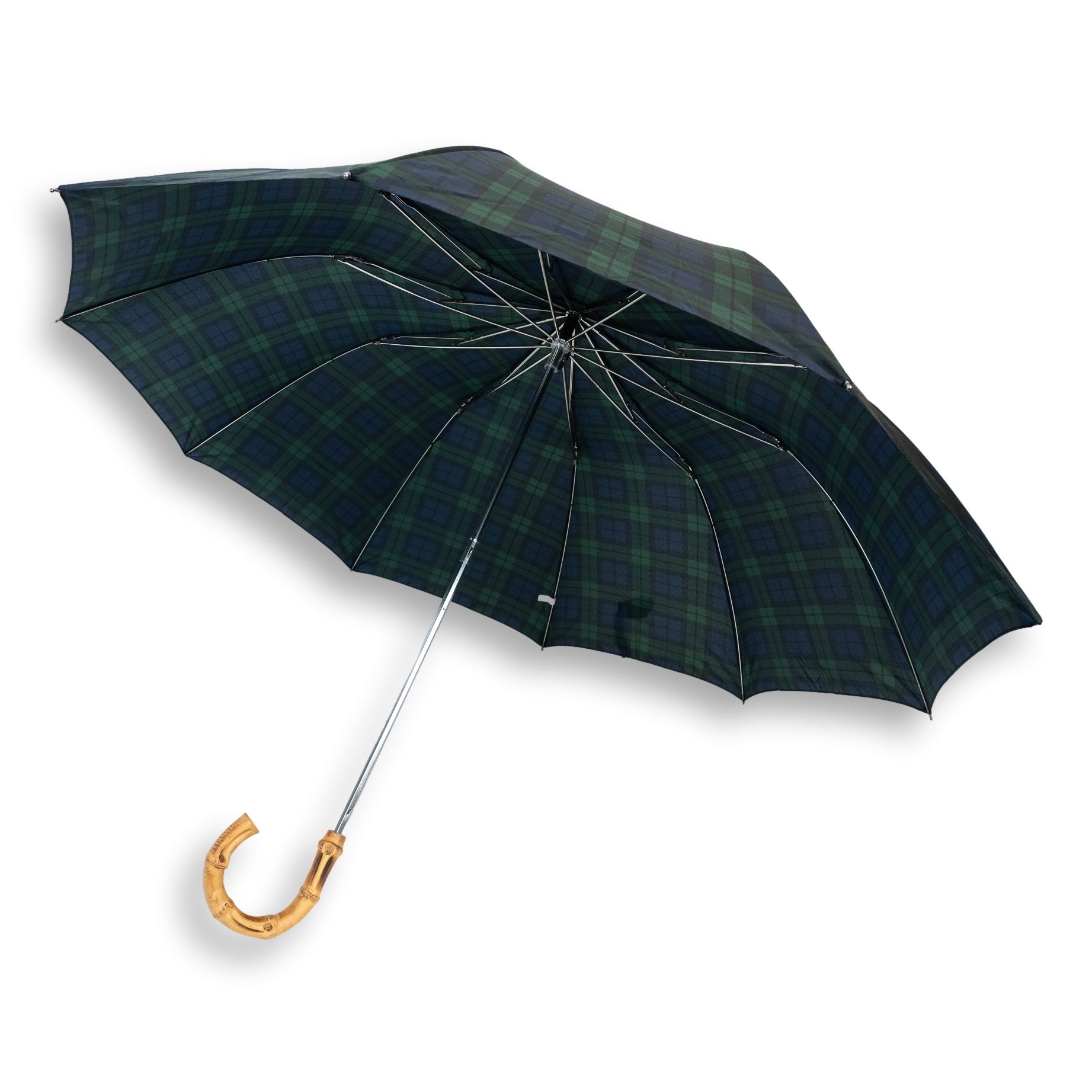 Tel4 Whangee Crook Handle Telescopic Fox Umbrella