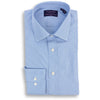 Blue Cambridge Stripe Spread Collar Dress Shirt