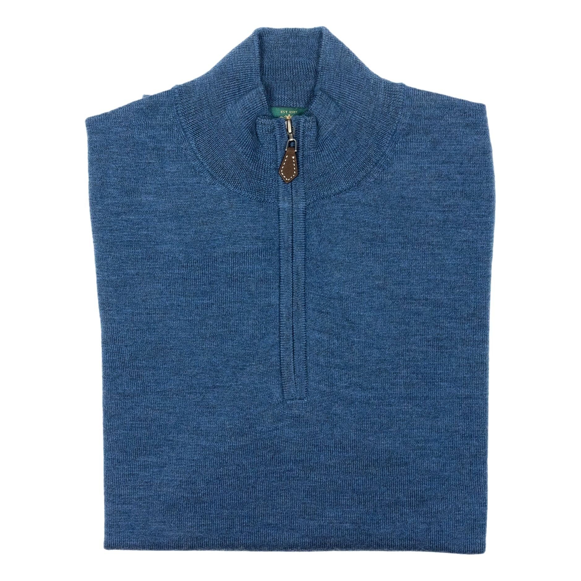 Barton Merino Wool Quarter Zip Sweater