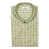 Light Olive Ground with Green Tattersall Button Down Sport Shirt