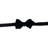 Black Satin Silk Pointed End Bow Tie