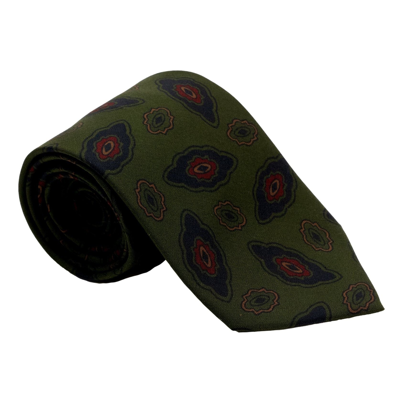 Large Geode Motif Silk Tie