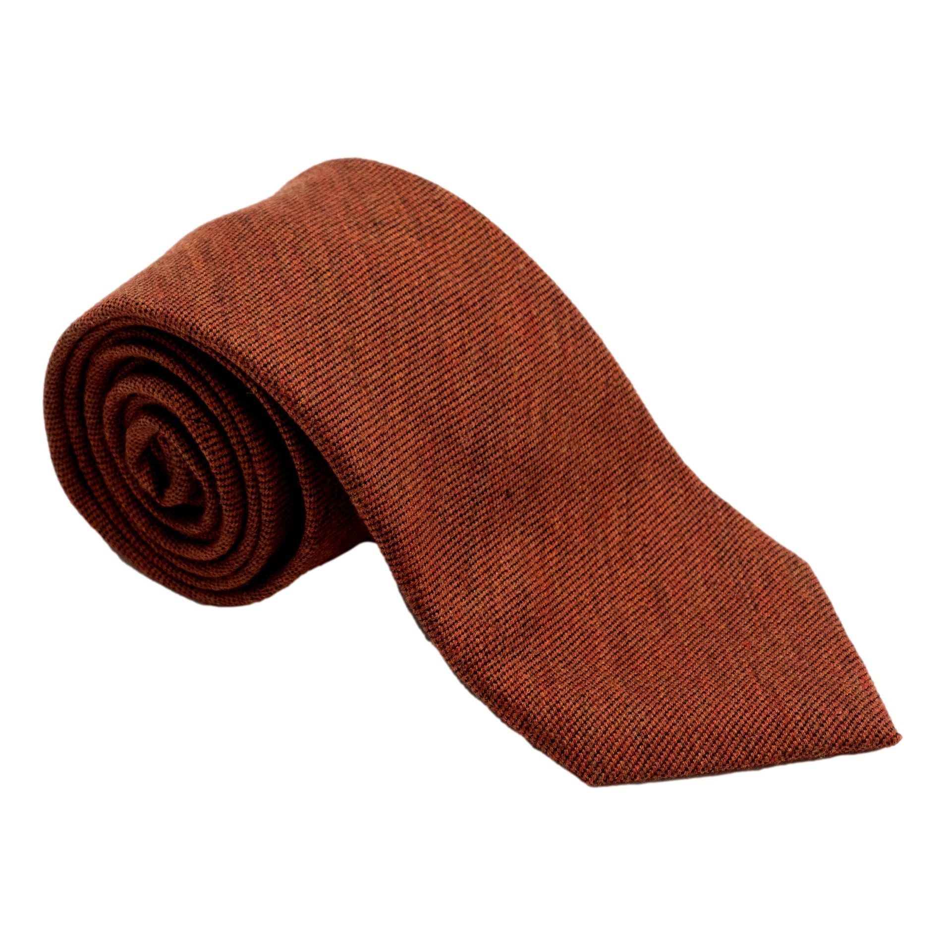 Solid Weave Wool and Silk Tie