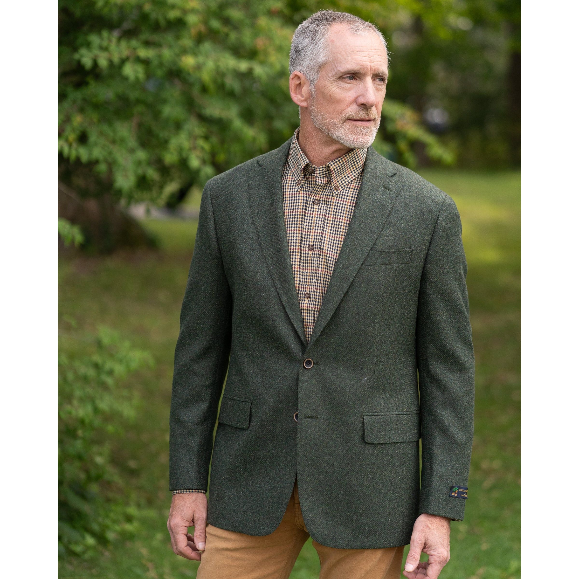 Green Wool and Cashmere Sport Coat