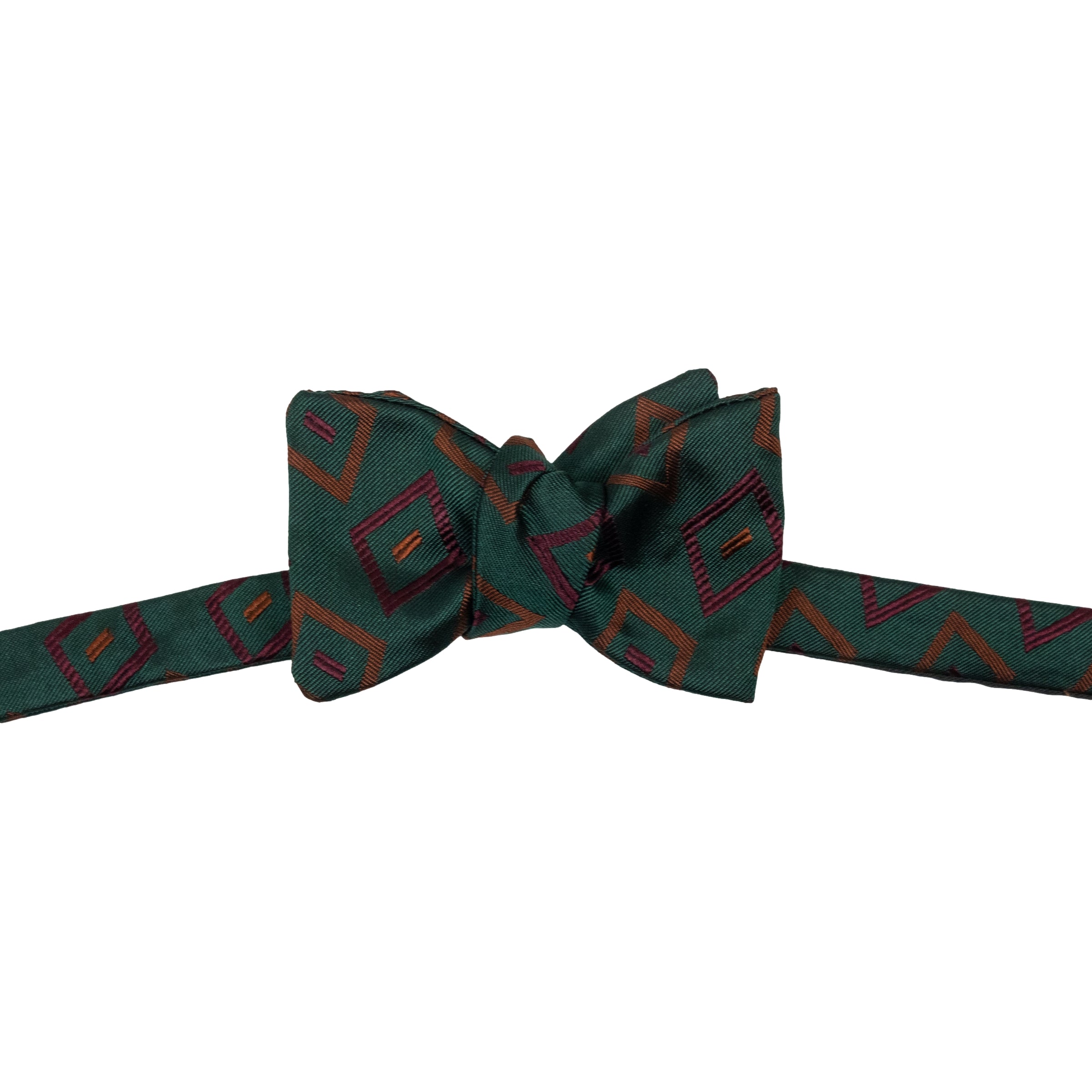 Fulham Motif Patterned Silk Bow Tie