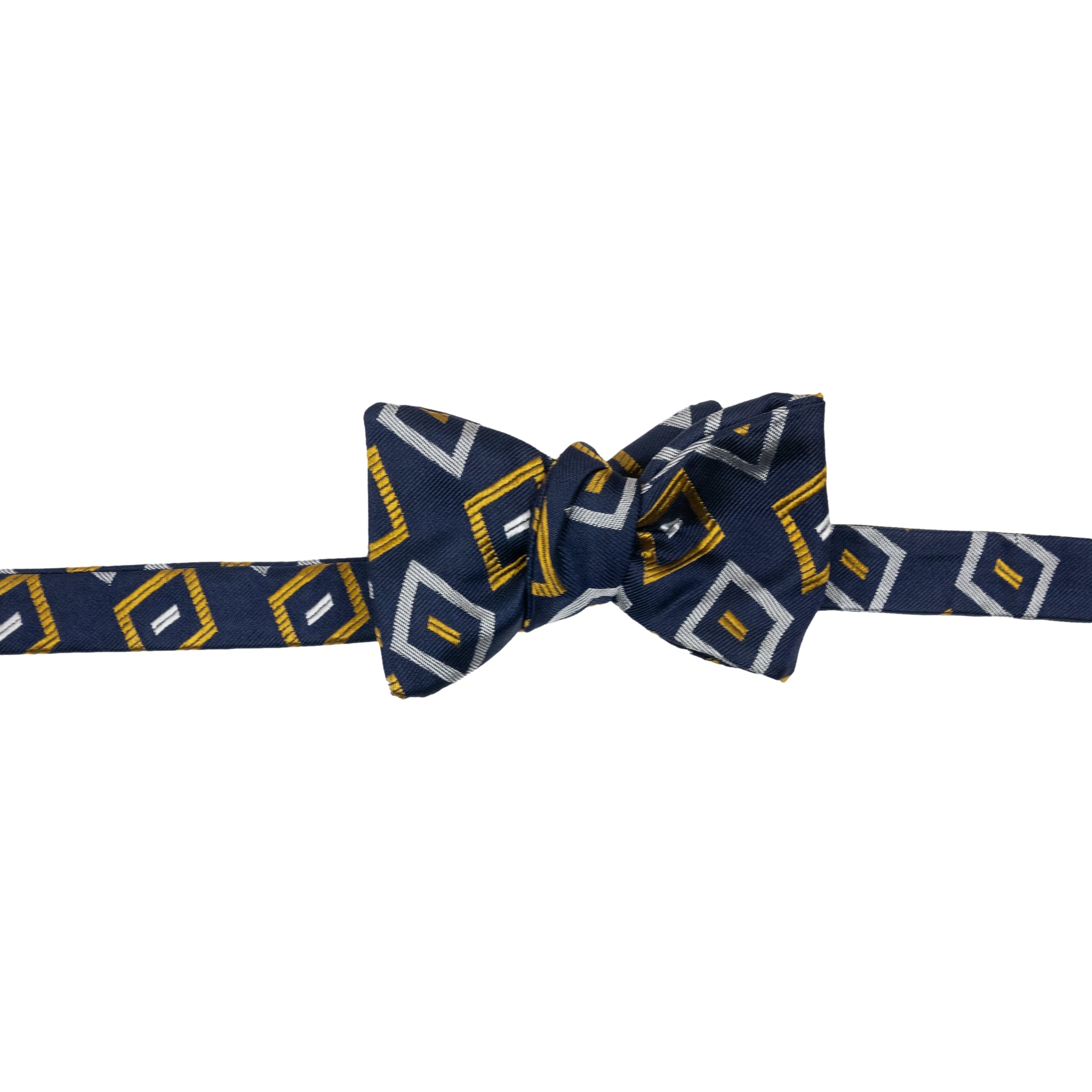 Fulham Motif Patterned Silk Bow Tie