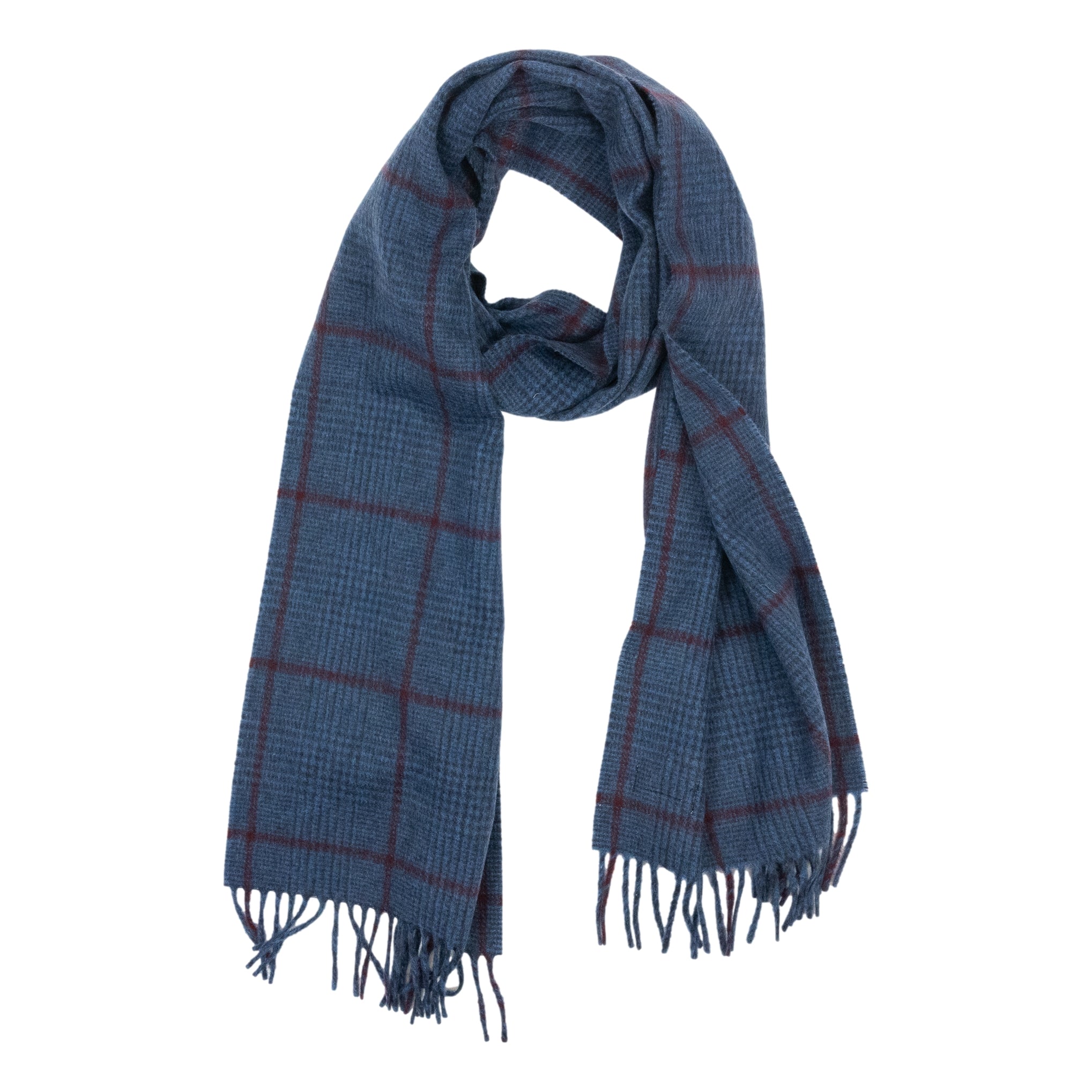 Windowpane 100% Cashmere Scarf