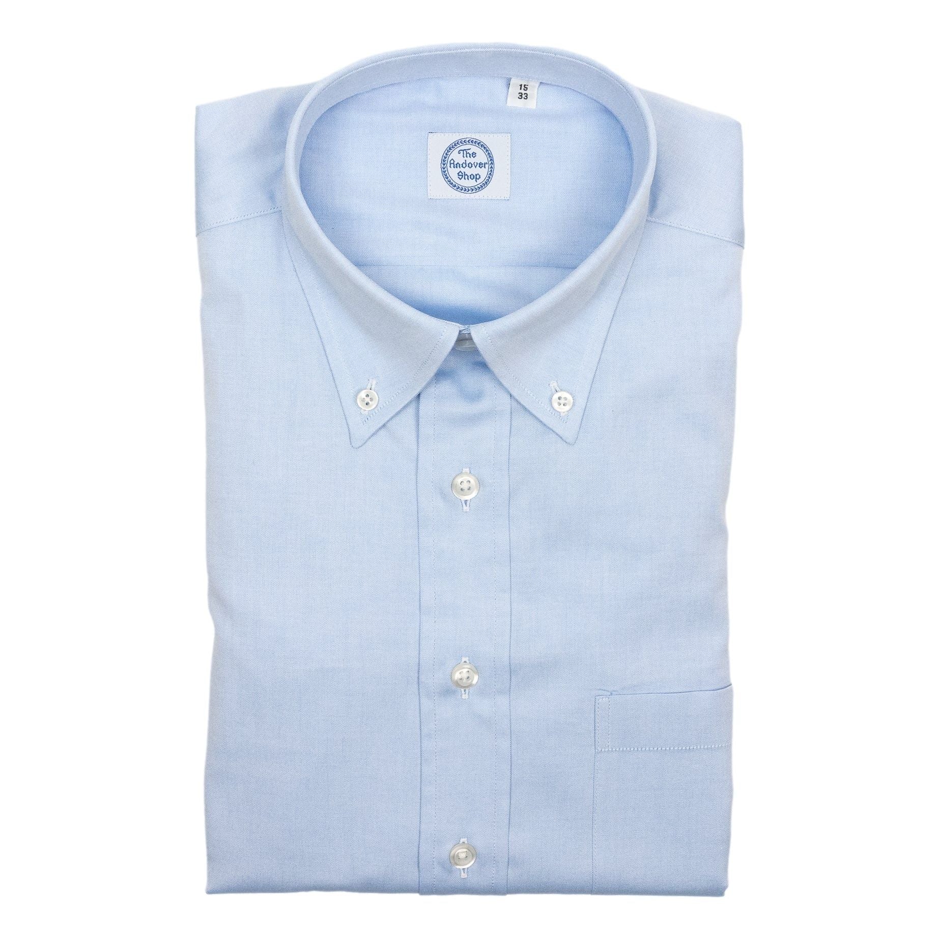 Blue Pinpoint Oxford Button Down Dress Shirt – The Andover Shop