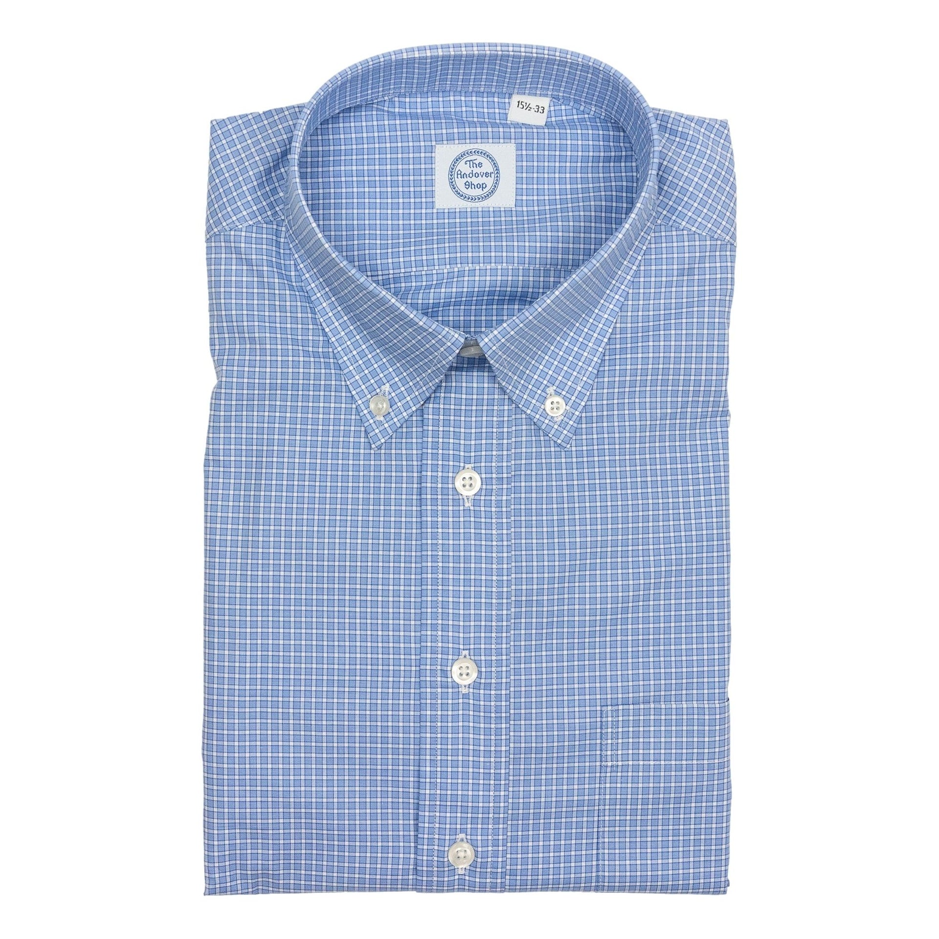 blue white dress shirt &Collar Slim Fit Long Sleeve Performance Men's Dress Shirt White XL