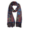 Kenyan Patterned Silk Fringe Harlow Scarf