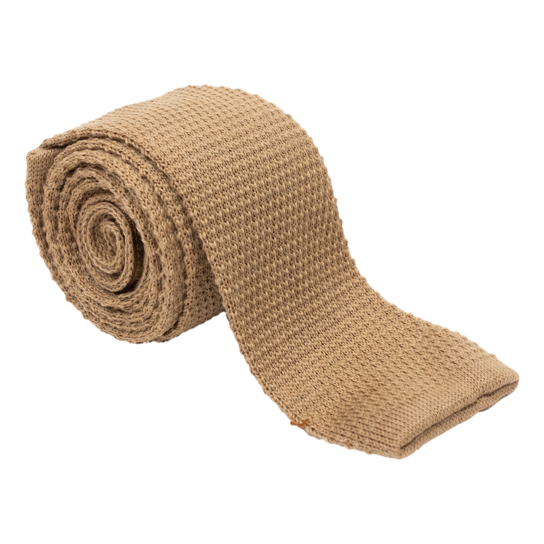 Solid Wool Knitted Tie