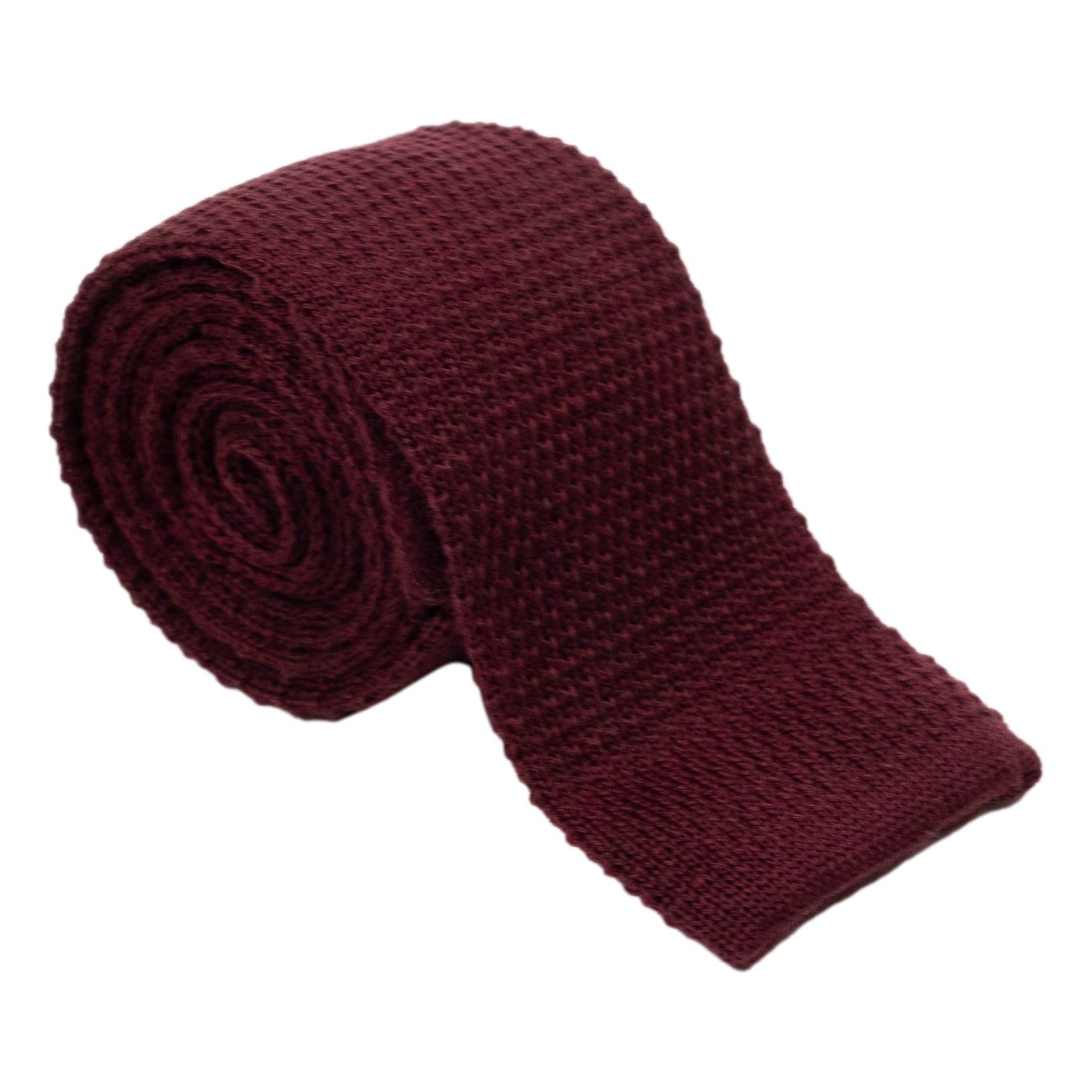 Solid Wool Knitted Tie