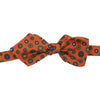 Medallion Print Silk Pointed End Bow Tie