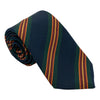 Navy with Multicolor Stripe Irish Poplin Tie