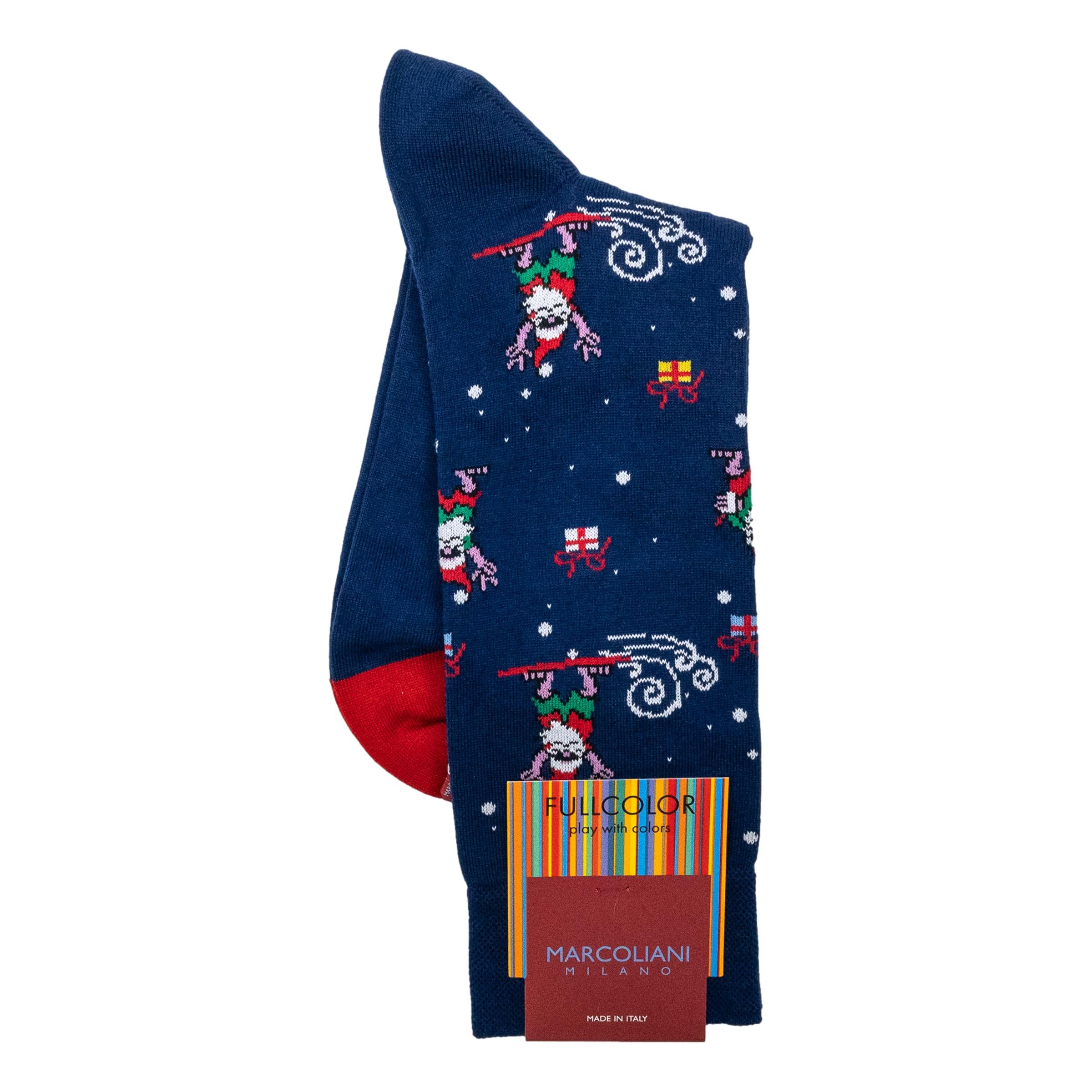 Fun Santa Cotton Dress Sock