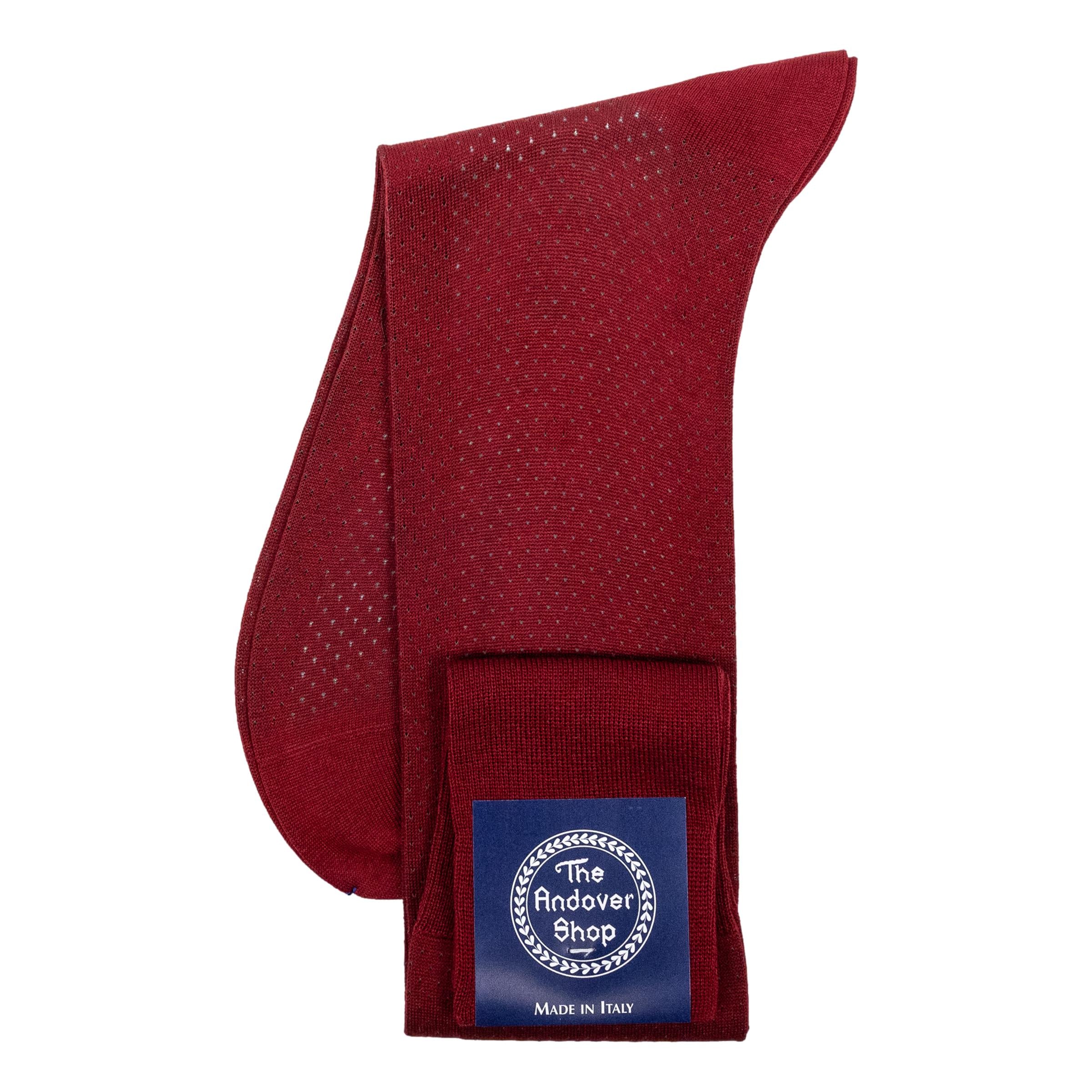 Over the Calf Birdseye Cotton Dress Socks