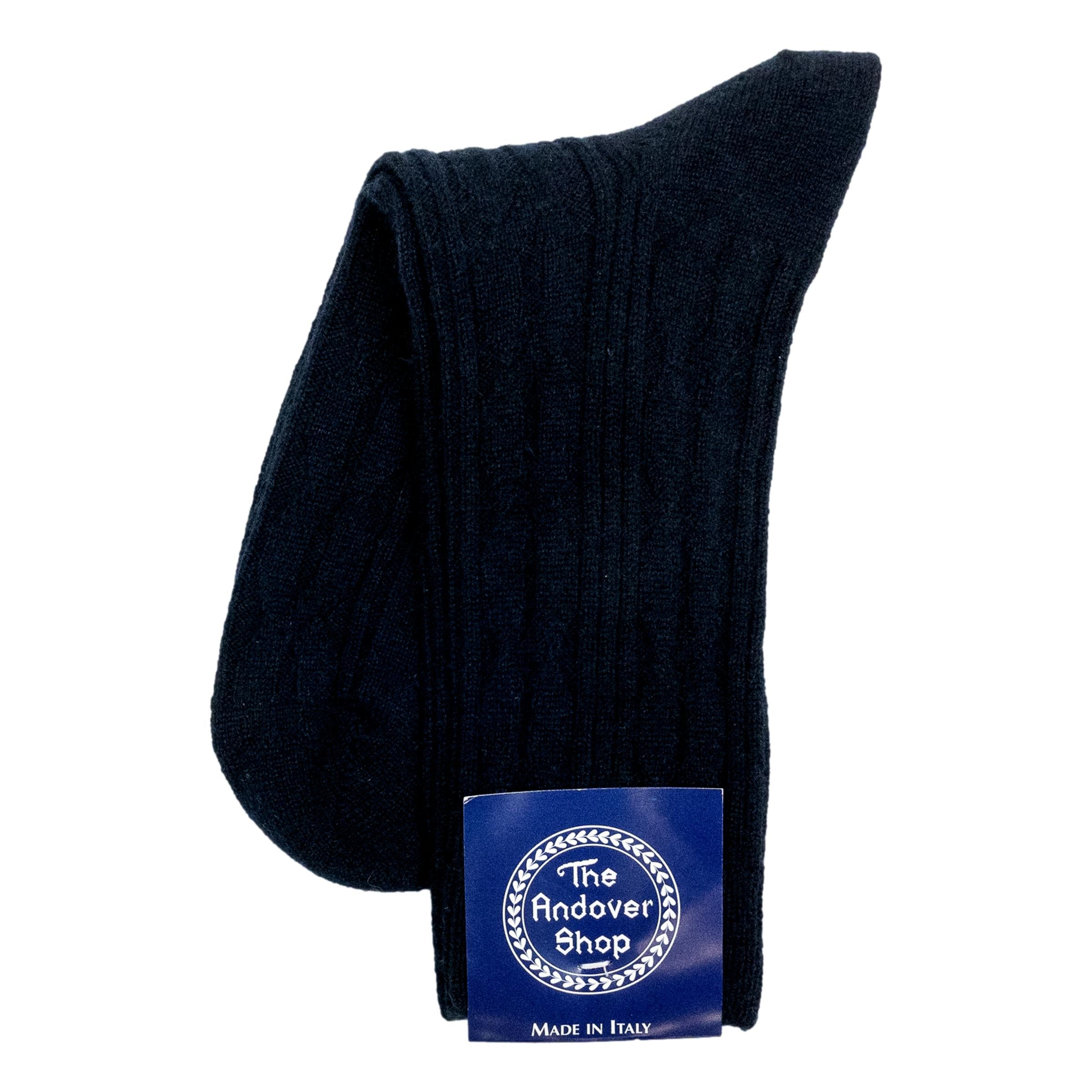 Women's 100% Cashmere Cable Dress Sock The Andover Shop Women's 100% Cashmere Cable Dress Sock The Andover Shop