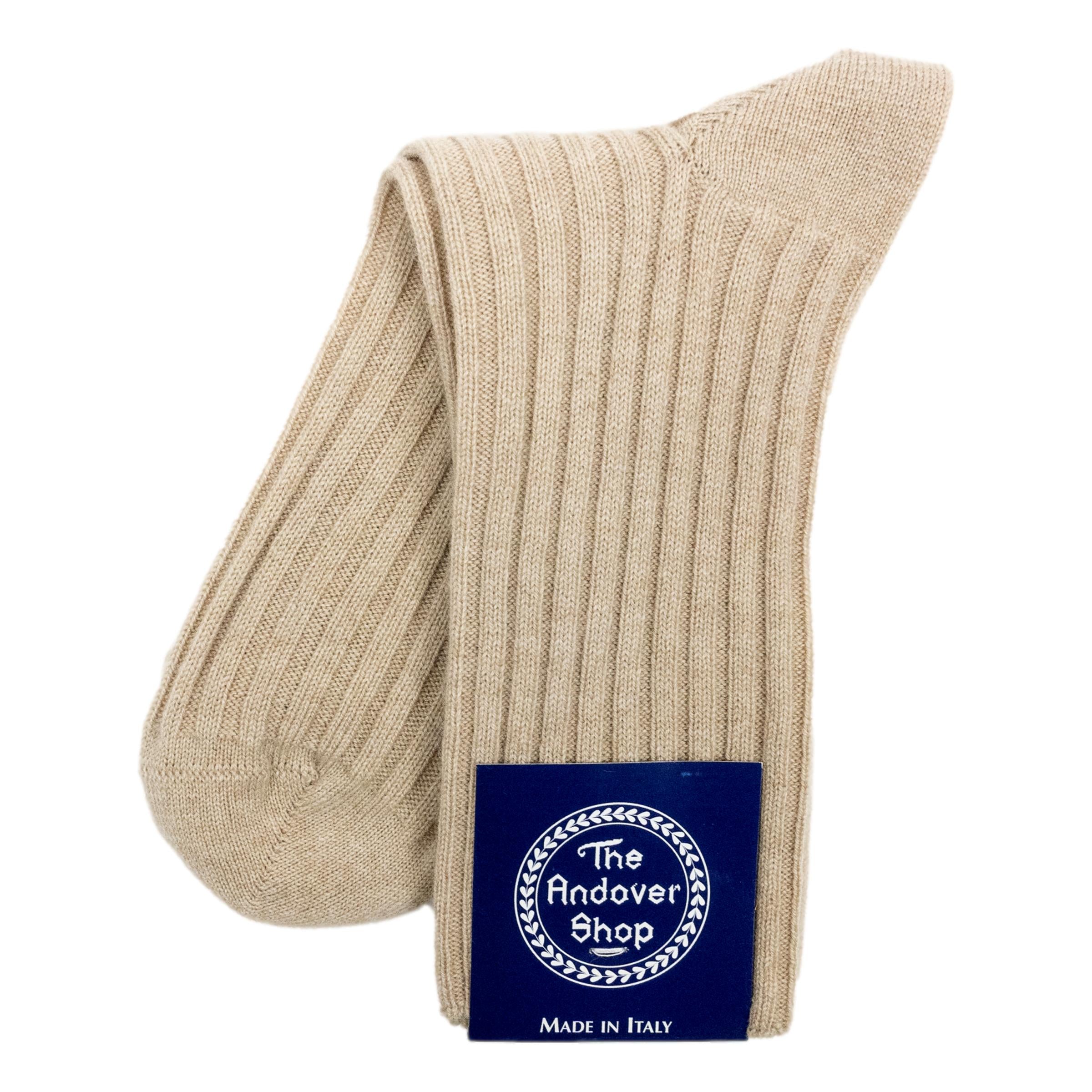 Women's 100% Cashmere Ribbed Dress Sock