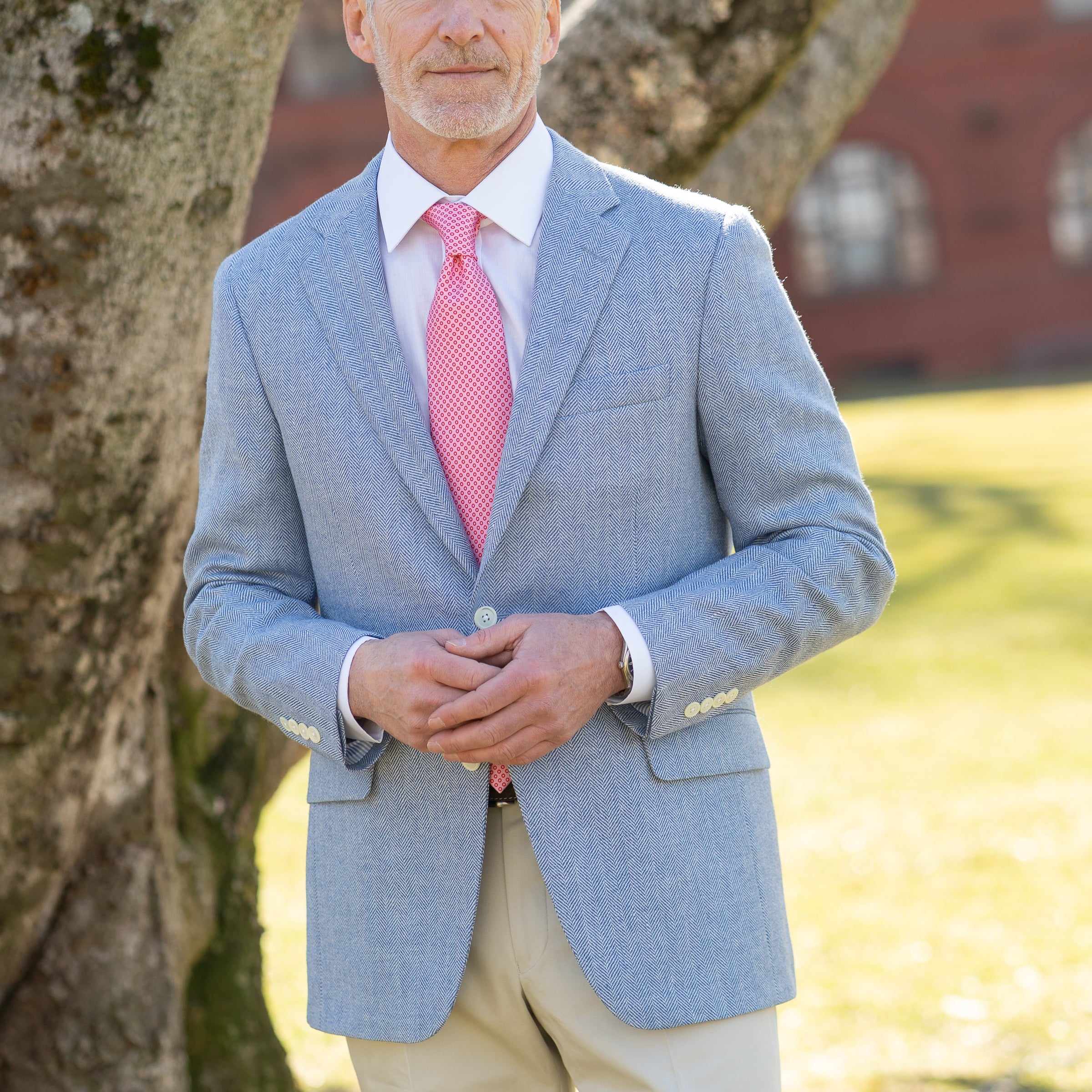 Light Blue Wool and Linen Herringbone Sport Coat The Andover Shop Light Blue Wool and Linen Herringbone Sport Coat The Andover Shop