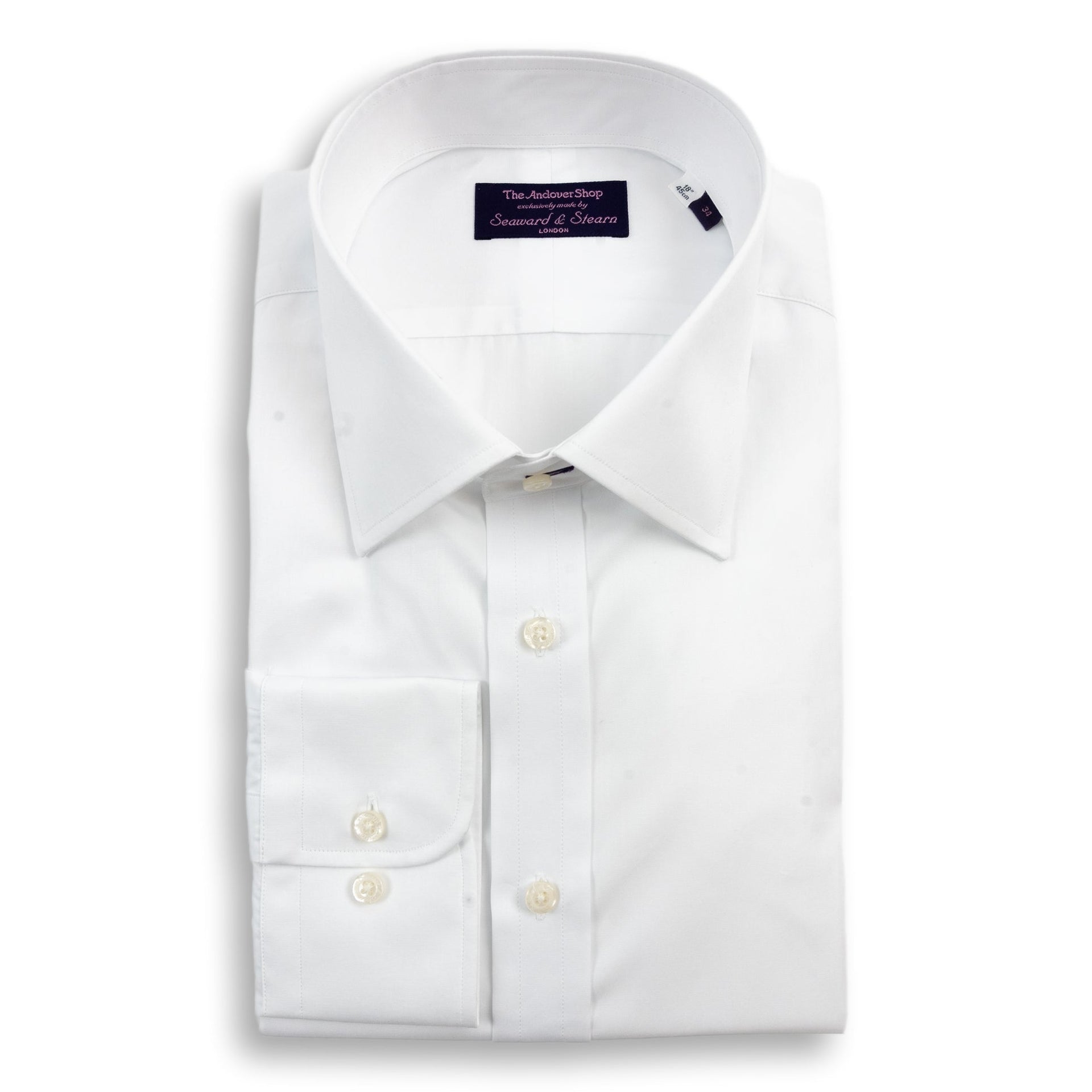white collar dress shirts Ultrafine White Spread Collar Dress Shirt – The Andover Shop