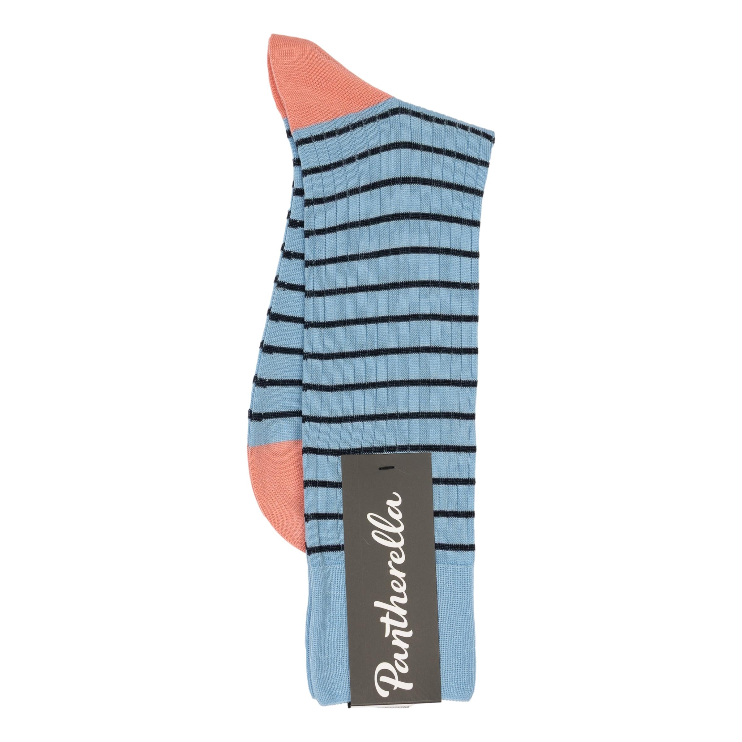 pink and blue mens dress socks Men's Navy Blue with Pink Stripes Fashion Mid-calf Dress Socks