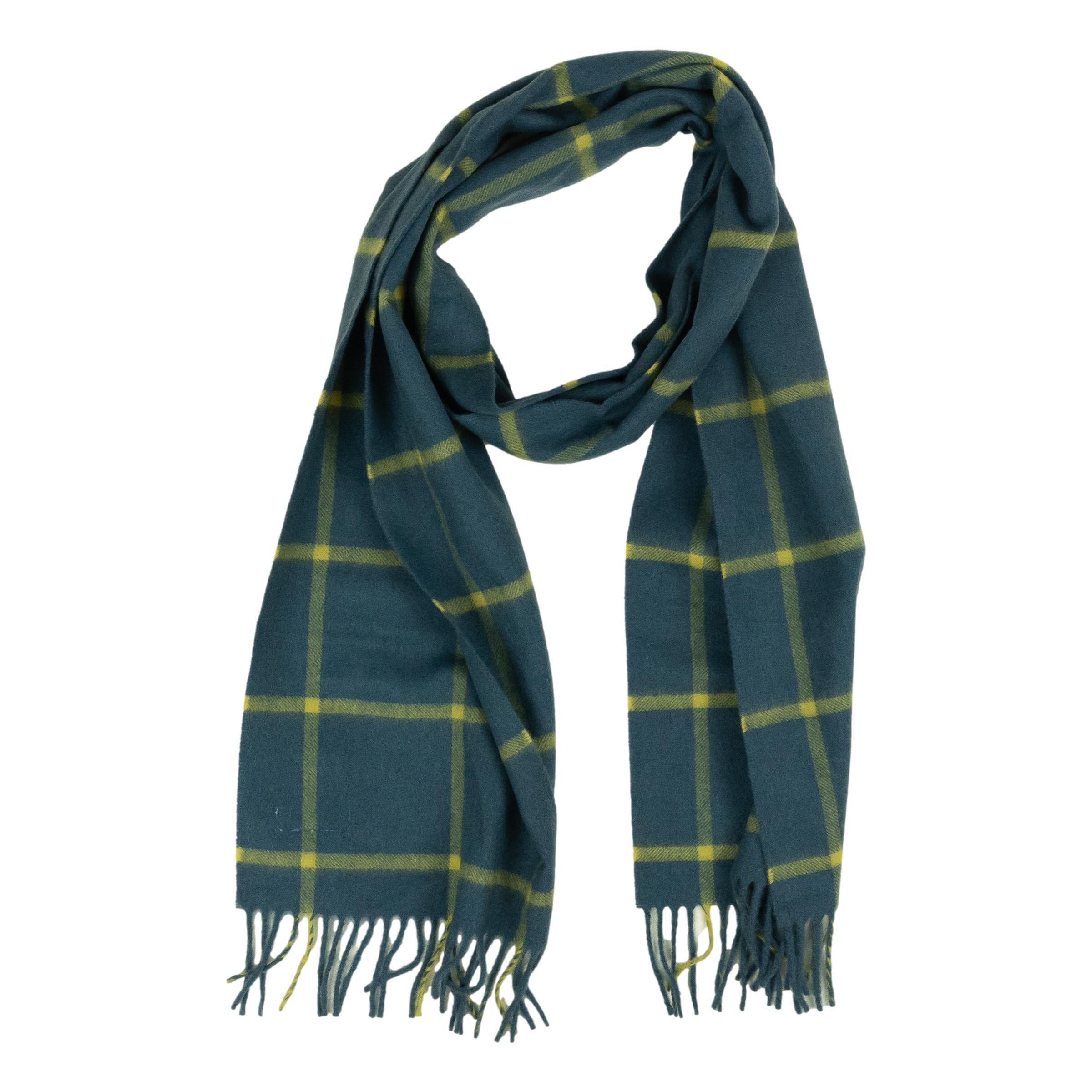 Windowpane 100% Cashmere Scarf – The Andover Shop