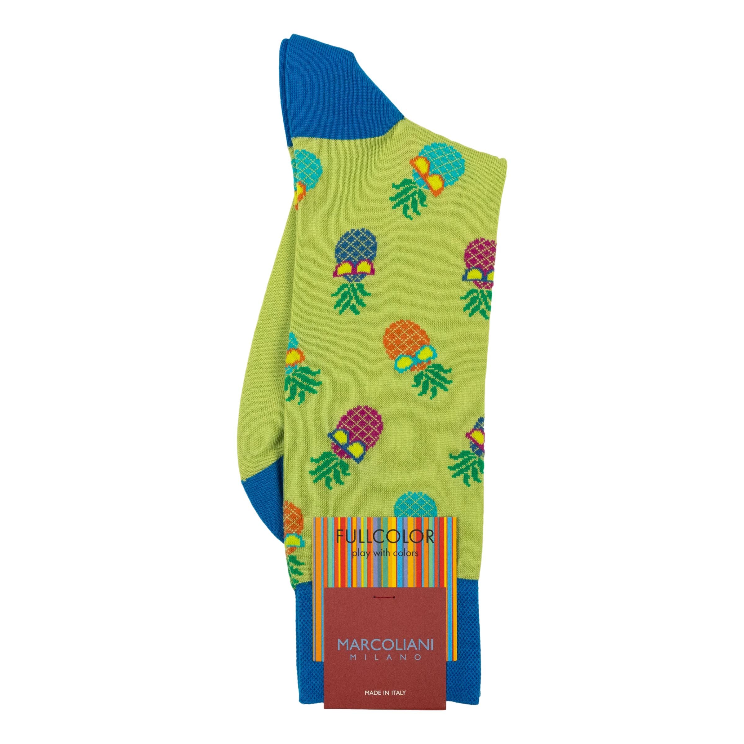 Cool Pineapple Mid-Calf Dress Socks