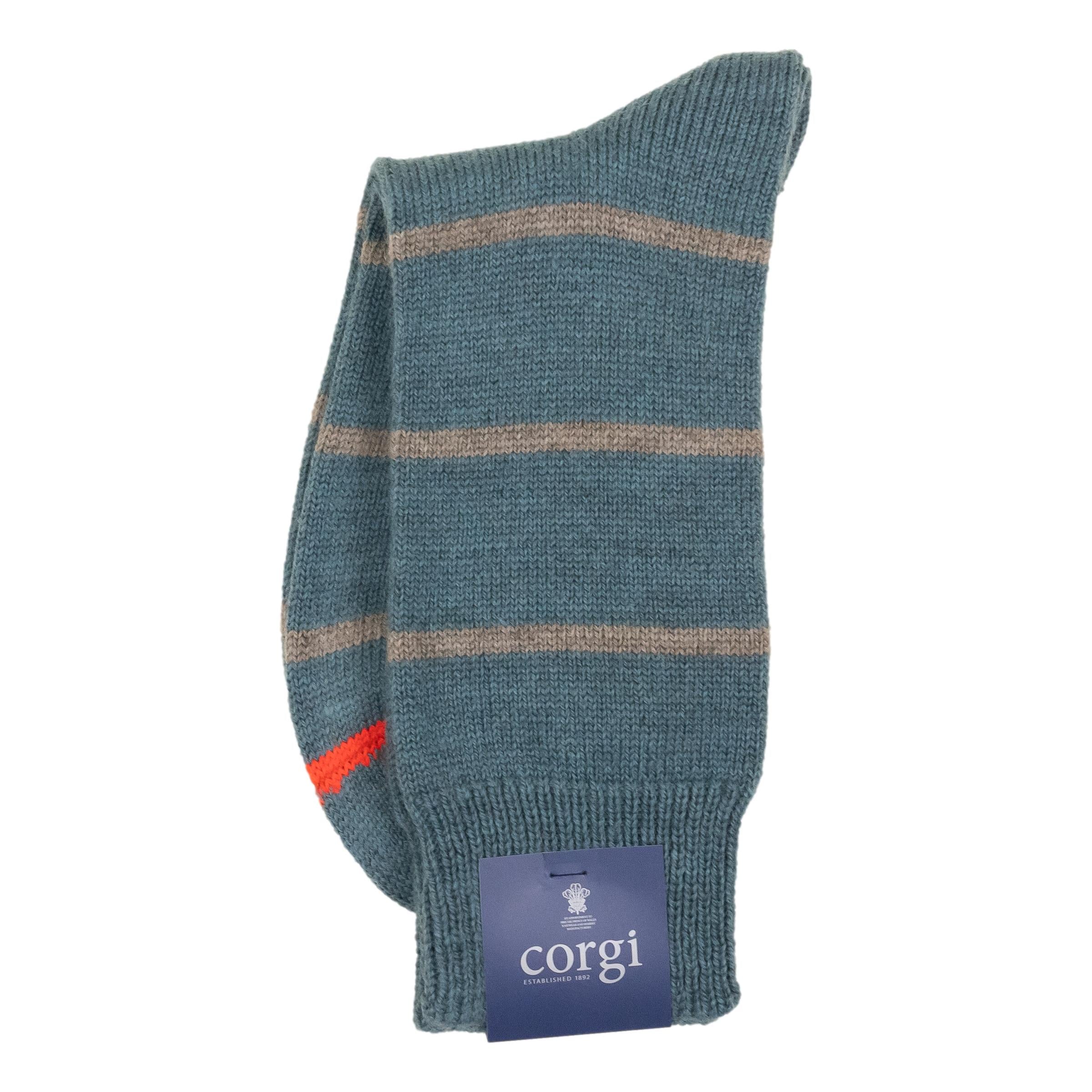 Striped Heavy Wool Midcalf Dress Sock Striped Heavy Wool Midcalf Dress Sock
