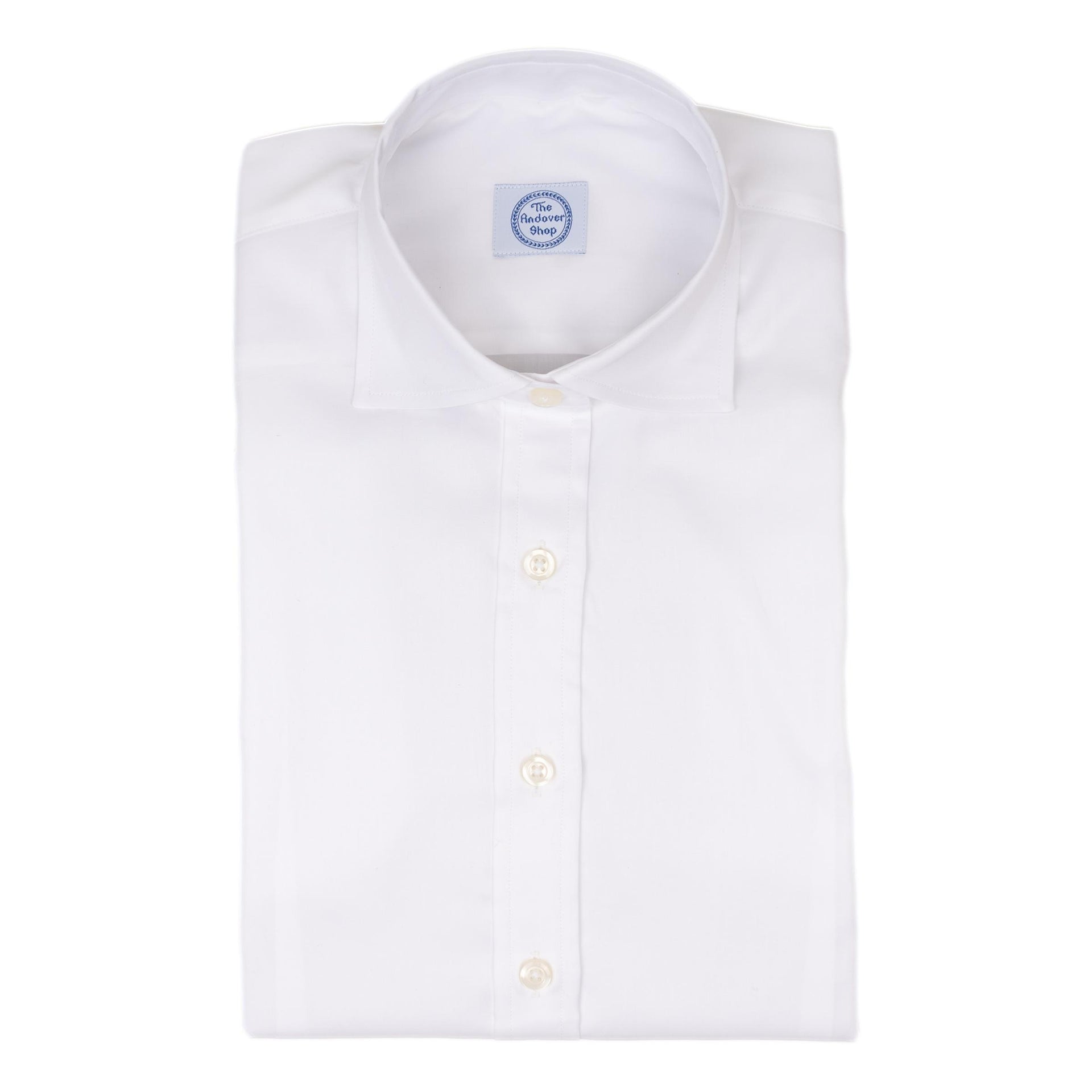 Women's White Broadcloth Spread Collar Shirt – The Andover Shop Women's White Broadcloth Spread Collar Shirt – The Andover Shop