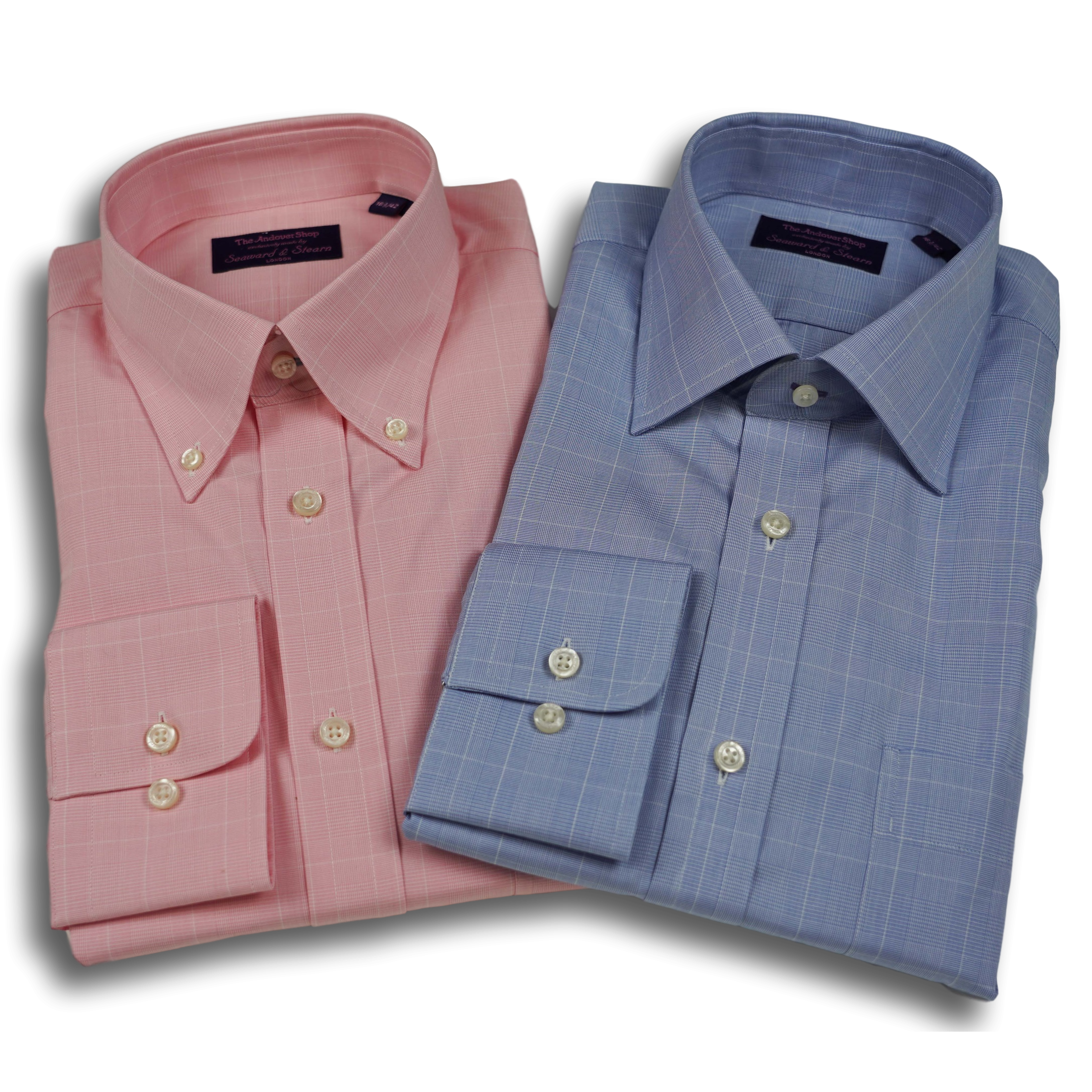 Pink Prince of Wales Button Down Dress Shirt