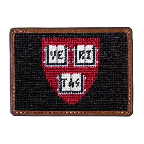 Harvard University Needlepoint Card Wallet