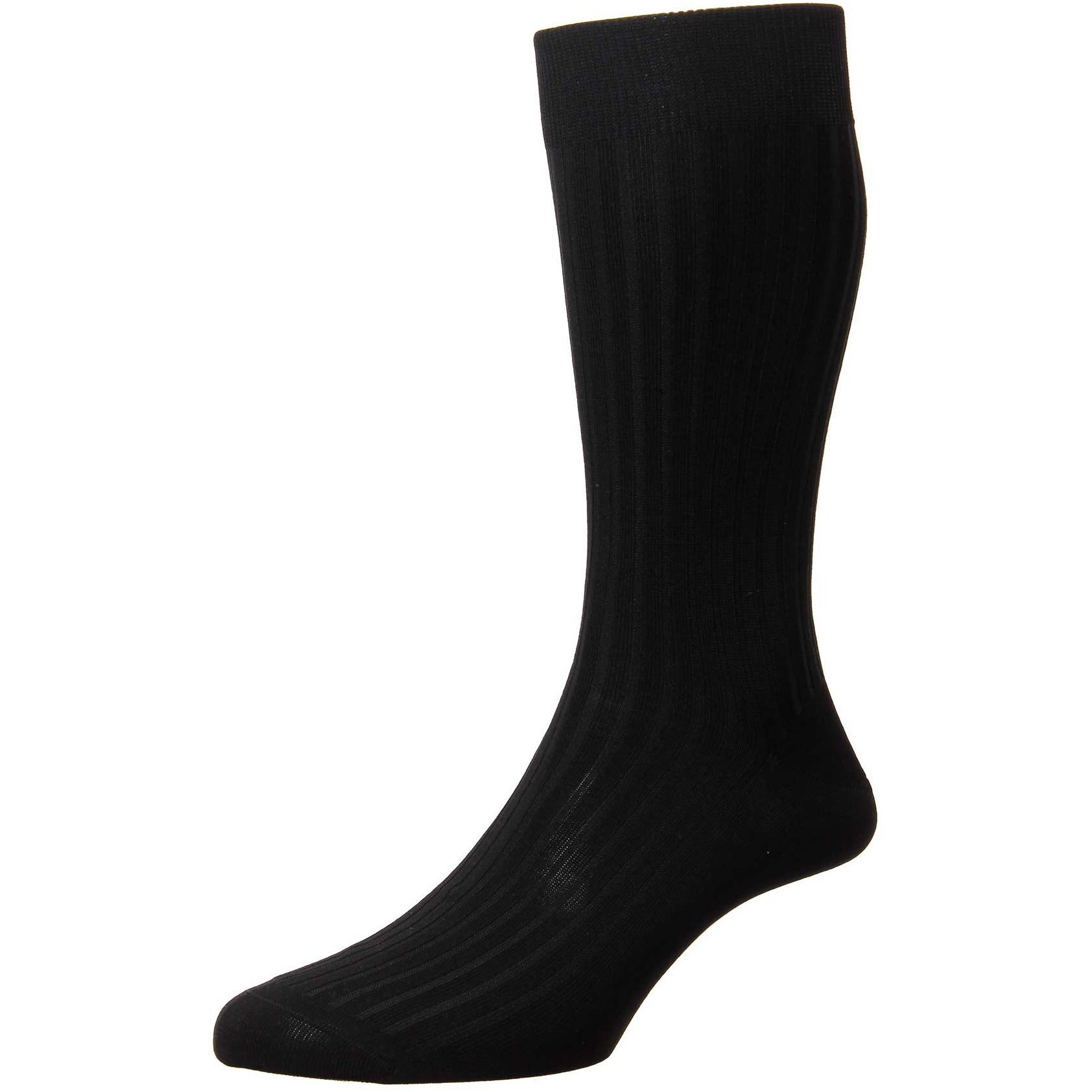 Danvers 5x3 Rib Cotton Lisle Dress Socks