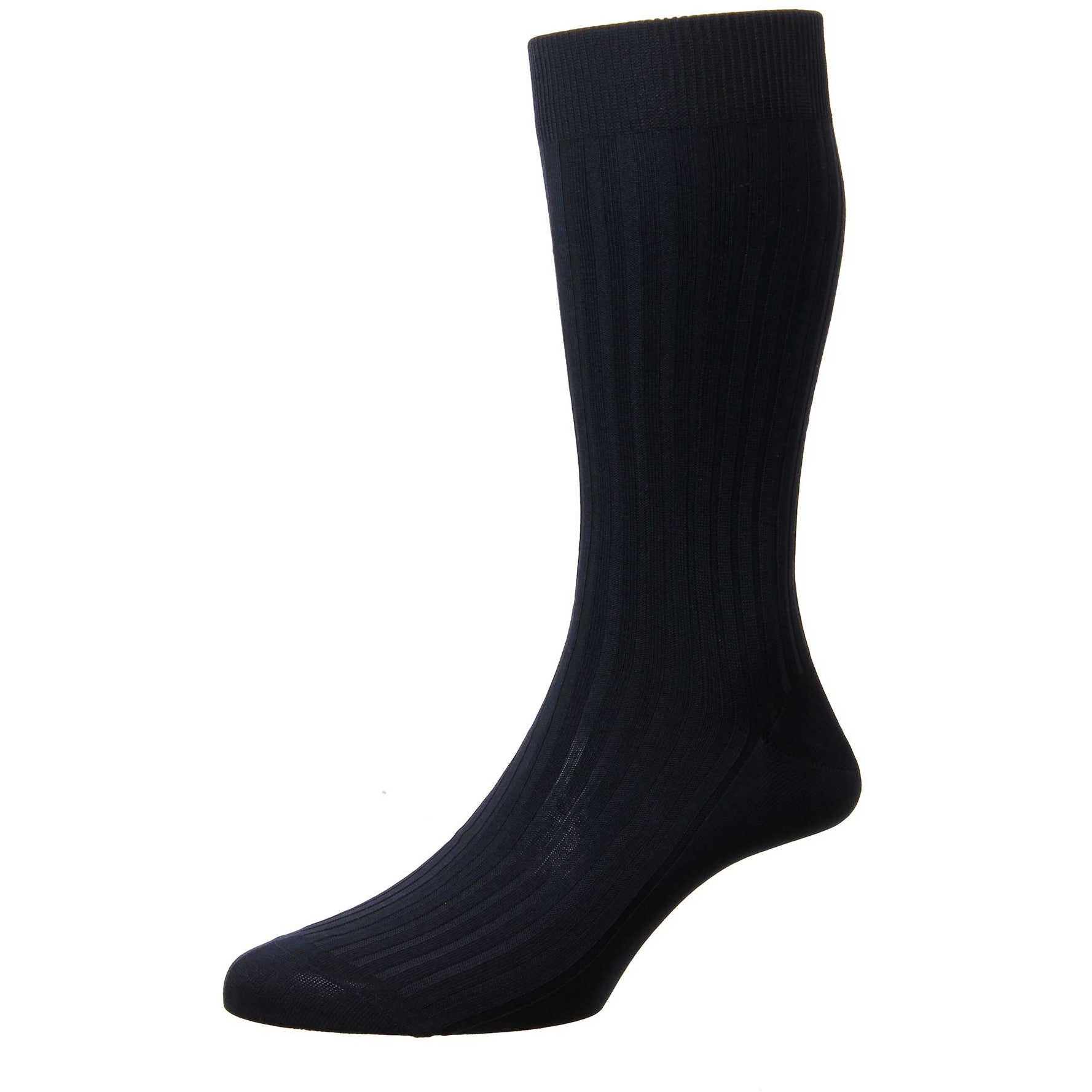 Danvers 5x3 Rib Cotton Lisle Dress Socks