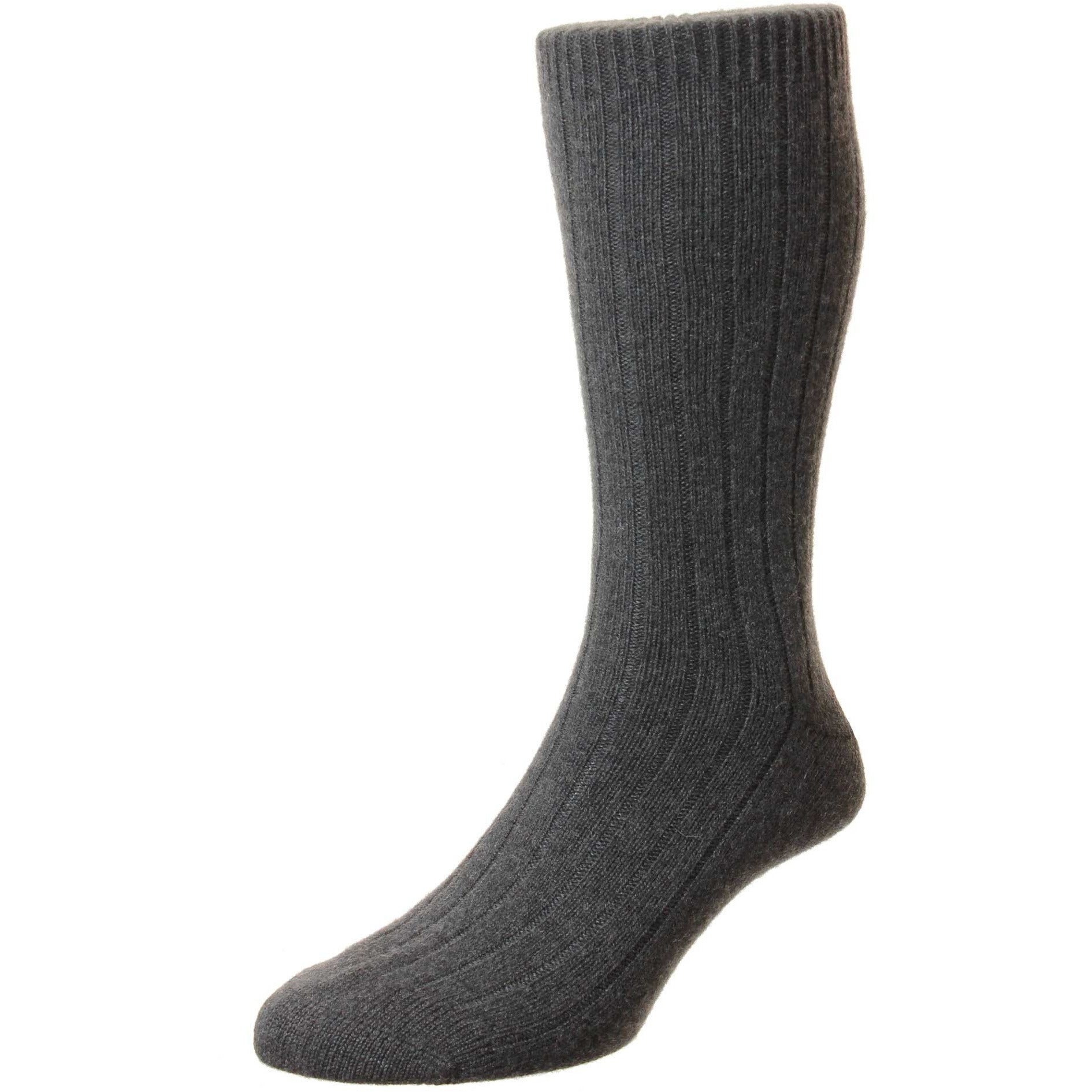 Waddington 5x1 Rib Cashmere Dress Socks