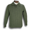Lambswool 4-button Mock Sweater