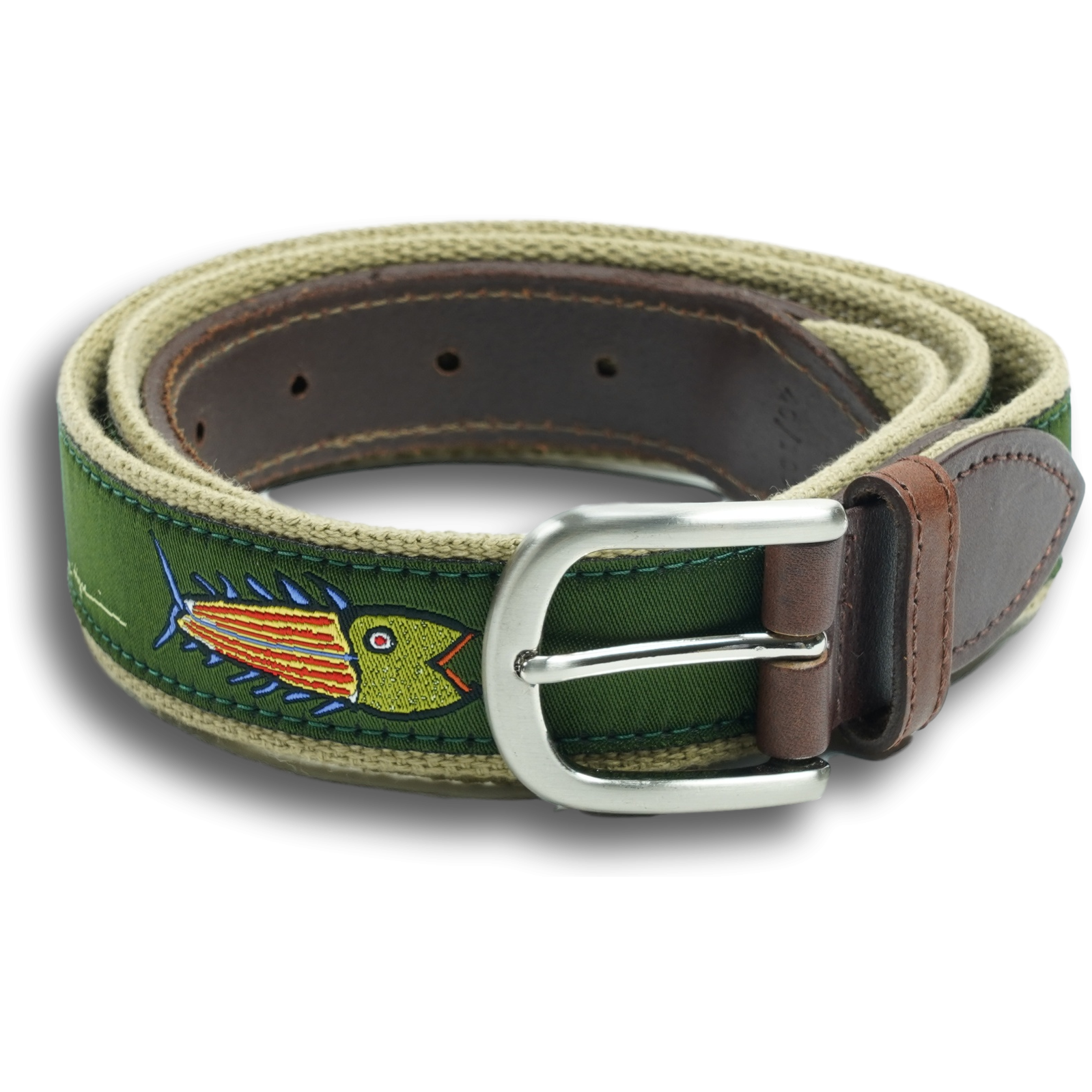 Hopkins Fish Leather Tab Belt