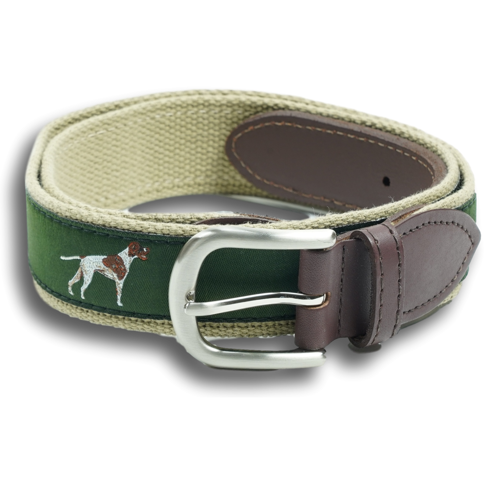 Sporting Dogs Leather Tab Belt