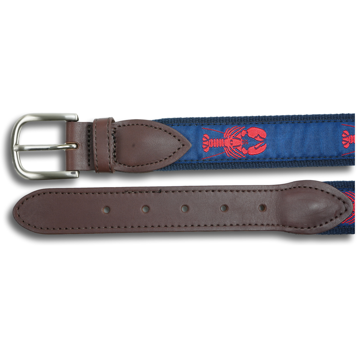 Lobster Leather Tab Ribbon Belt – The Andover Shop display picture 1