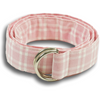 Pink and White Plaid Ribbon Belt