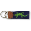 Lizard Needlepoint Key Fob