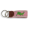 Springtime Needlepoint Key Fob