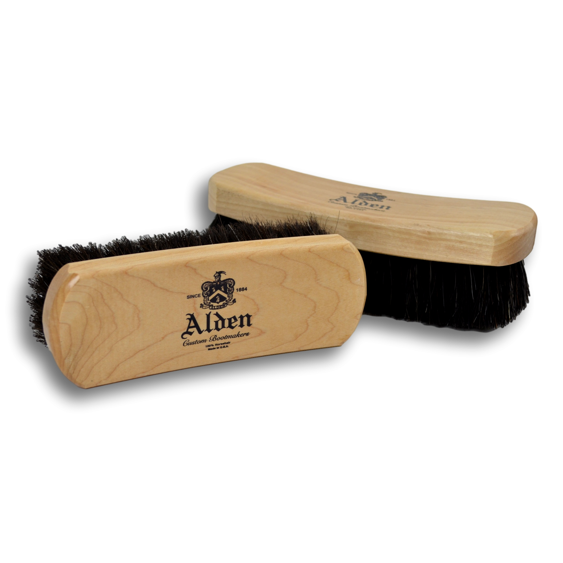 Alden 100% Horsehair Shoe Brush (6")