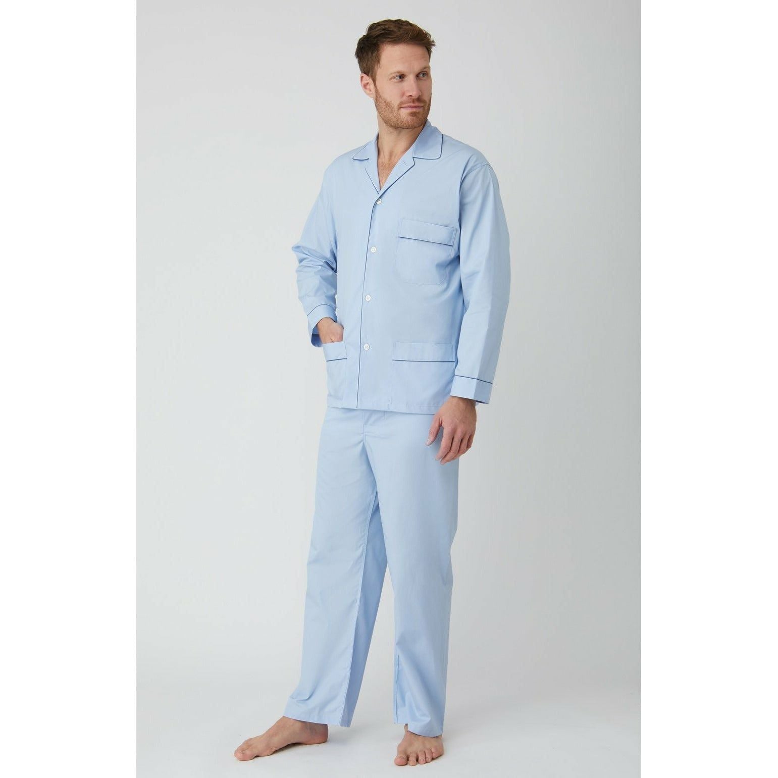 Classic Solid Blue Pyjamas
