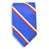 Blue with White and Red Stripe Tie