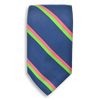 Blue with Light Pink and Lime Green Stripe Tie