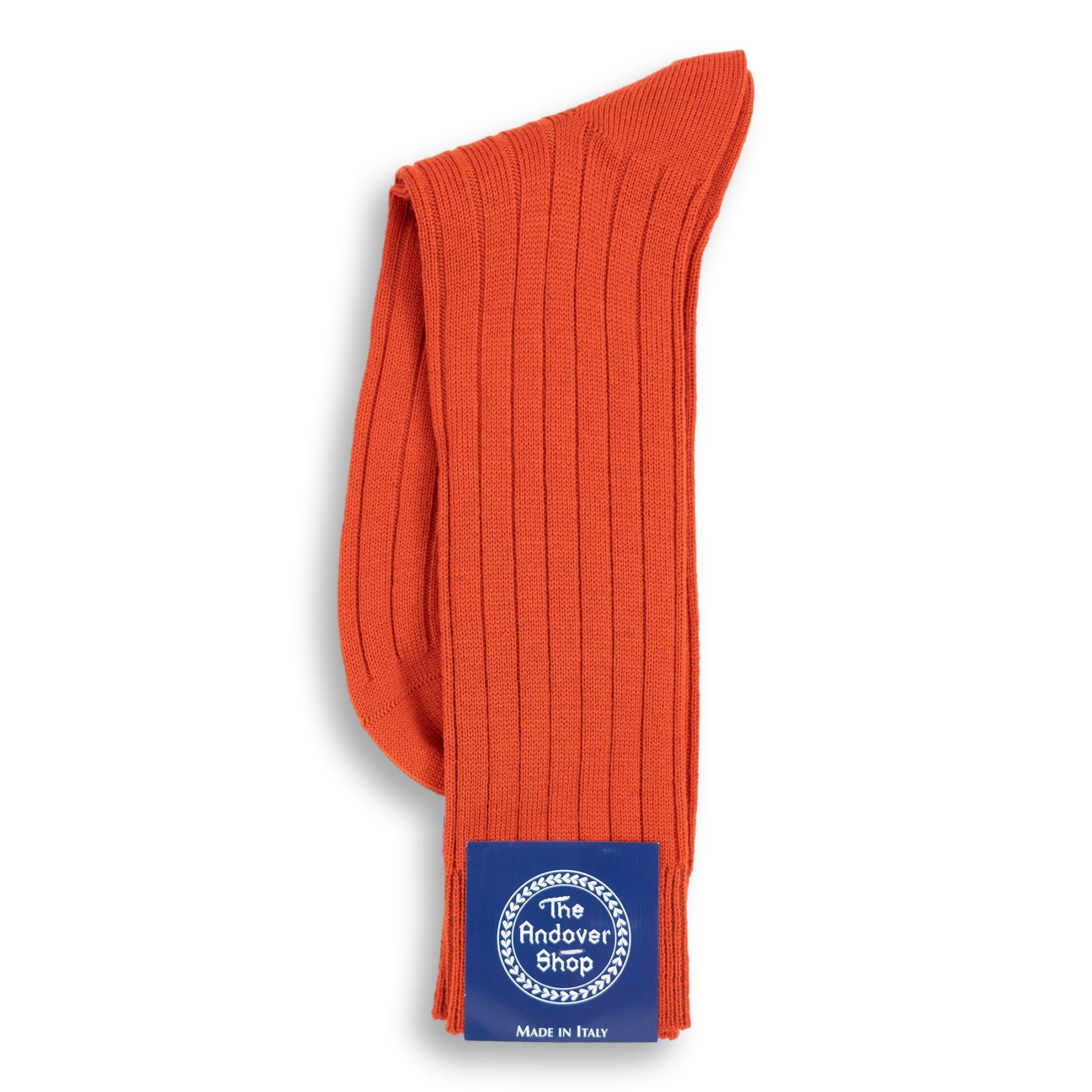 orange dress socks mens Mid-calf Ribbed Wool Dress Socks | Men's Socks & Accessories