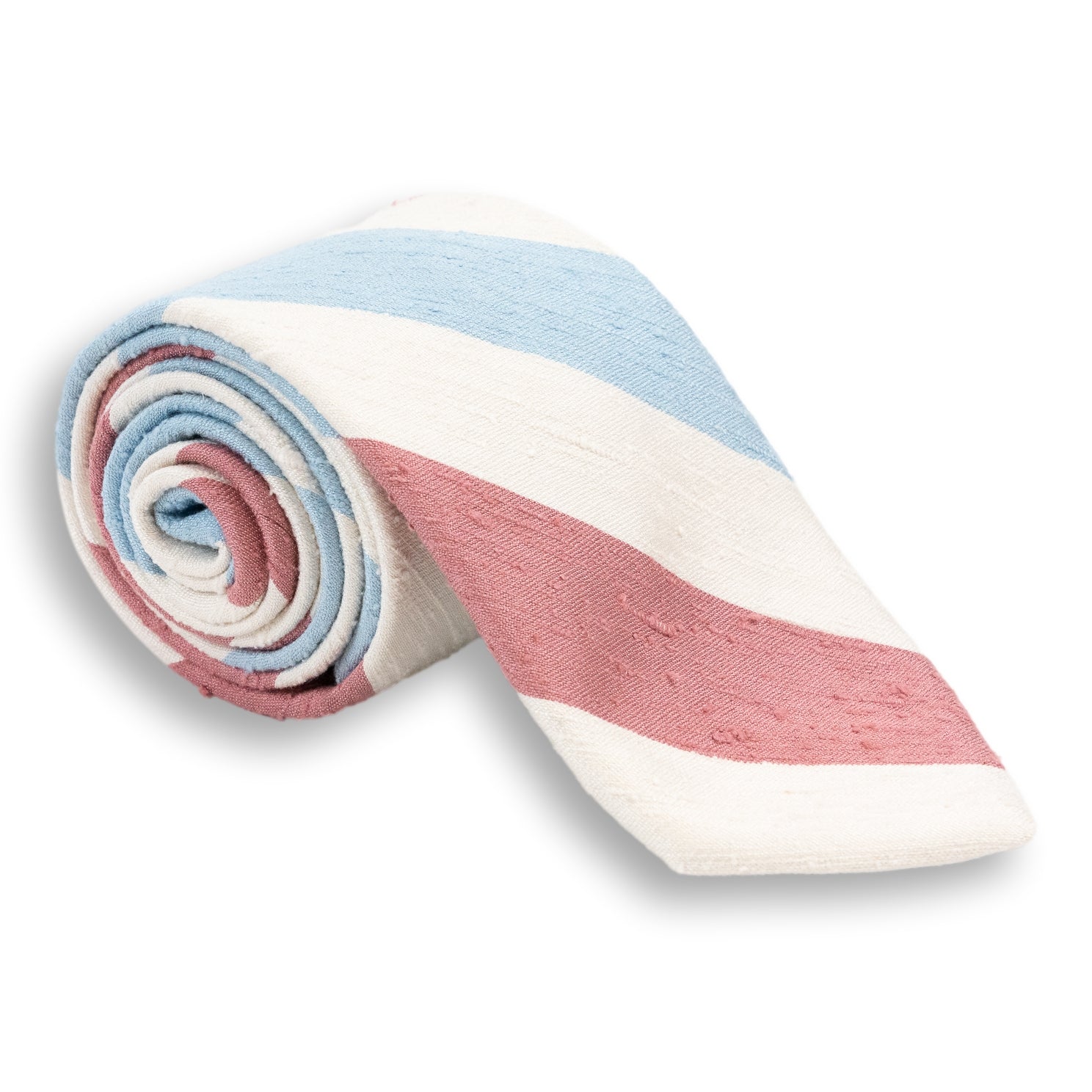 Block Stripe Silk Tie