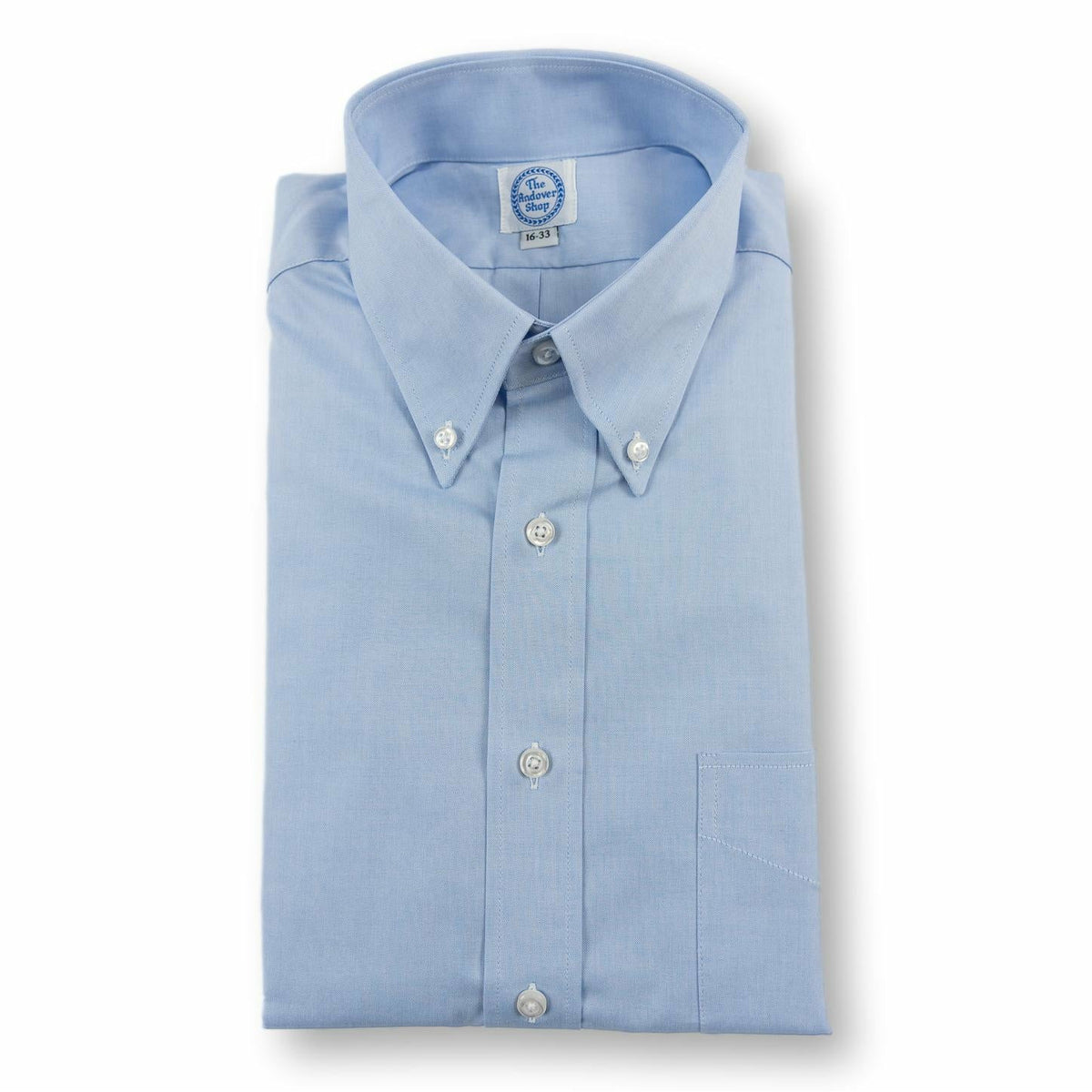 Blue Pinpoint Button Down Dress Shirt – The Andover Shop