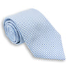 Light Blue Small Circle Patterned Woven Silk Tie