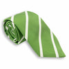Green with White Stripe Silk Tie